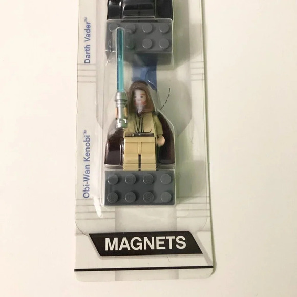 2008 Lego  Star Wars Magnets Chewbacca Obi Wan Kenobi Darth Vader Minifigures - Picture 5 of 14